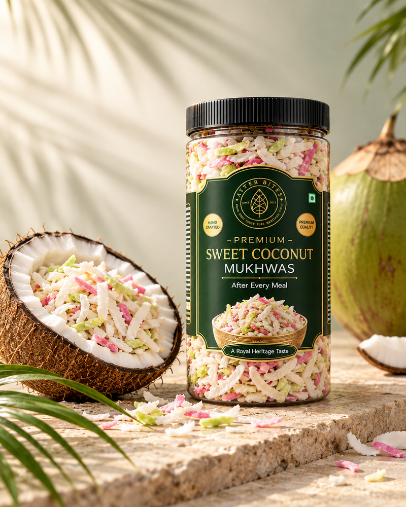 Sweet Coconut Mukhwas After Bites